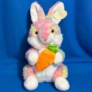 NEW NWT BUNNY RABBIT PASTEL RAINBOW SPARKLE ADORABLE PLUSH STUFFED ANIMAL EASTER